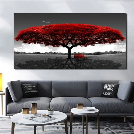 אומנות מודרנית, תמונת קיר – העץ האדום