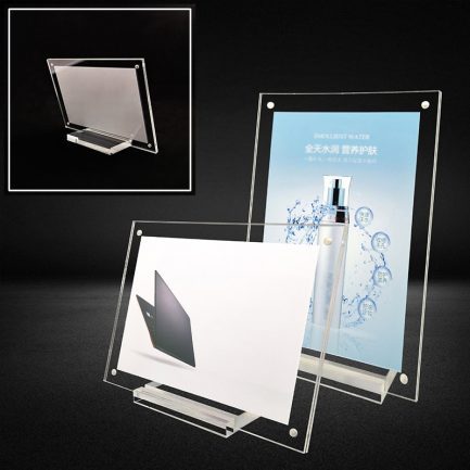 מסגרת תמונה מודרנית, זכוכית קריסטל נקייה. מספר גדלים לבחירה