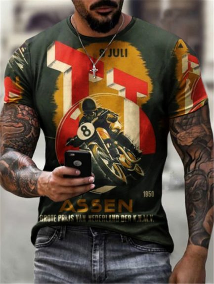 מגוון חולצות טישירט מודפסות בנושא אופנועים ארצות הברית – הארלי דוידסון