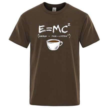 חולצה מודפסת בנוסחה המפורסמת של איינשטיין לאנרגיה :)