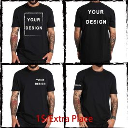 חולצת טי שירט מודפסת בעיצוב אישי – שלחו טקסט, לוגו או תמונה ונשלח לכם את החולצה מודפסת