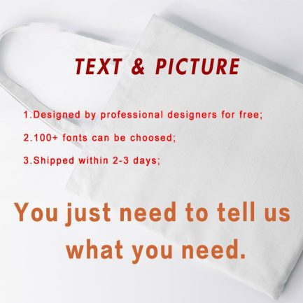 תיק יד מודפס בעיצוב אישי – שלחו טקסט, לוגו או תמונה ונשלח לכם את התיק מודפס