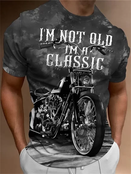 מגוון חולצות טי שירט ויטאג בנושא אופנועים קלאסיים