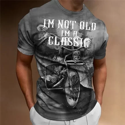 מגוון חולצות טי שירט ויטאג בנושא אופנועים קלאסיים