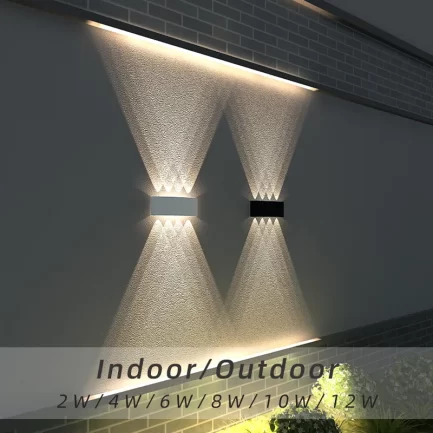 תאורת לד לאוירה יוקרתית מתאים לקיר חיצוני או פנימי. 4W6W 8W 10W