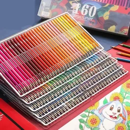 סט עפרונות צבעוני מקצועי סוג מים או שמן לבחירה. מתאים לציירים וכולי.